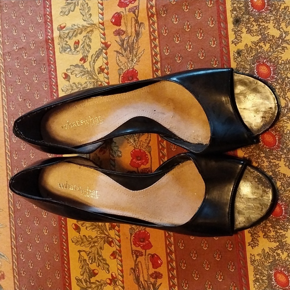 What's What by Aerosoles open toe pumps